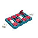 Outward Hound Dog Brick Interactive Treat Puzzle Dog Toy, Blue