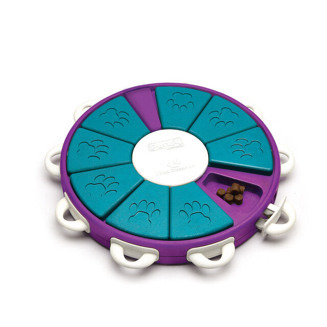 Outward Hound Dog Twister Interactive Treat Puzzle Dog Toy, Purple