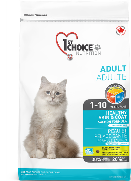 1St Choice Cat Adult Healthy Skin & Coat All Breeds 2.72kg