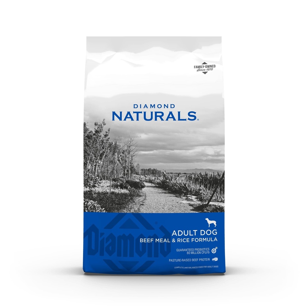 Diamond Naturals Adult Dog Beef Meal & Rice Formula 18.14Kg