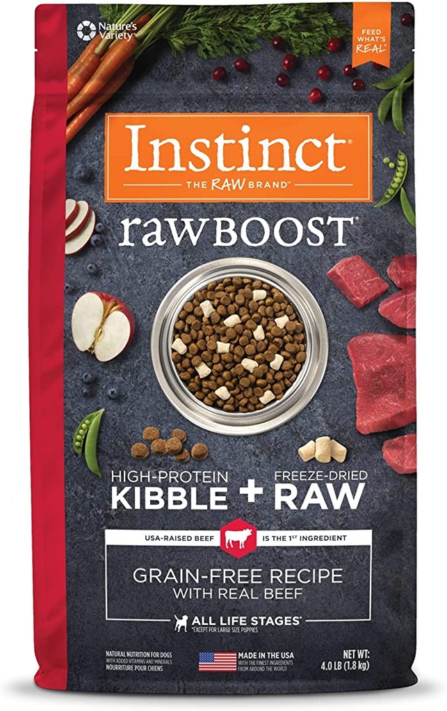 Instinct Dog Food Raw Boost Real Beef Recipe