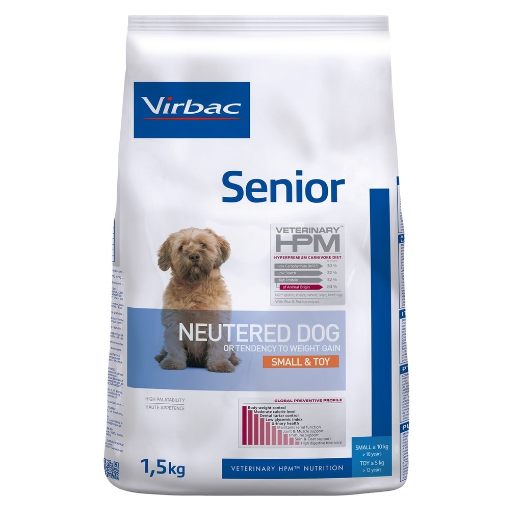 Virbac Veterinary Hpm Senior Neutered Dog Small & Toy