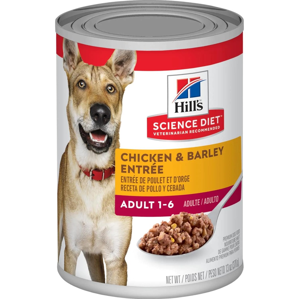 Hill´s Science Diet Adult Chicken & Barley Entrée Dog Food 370 Gr