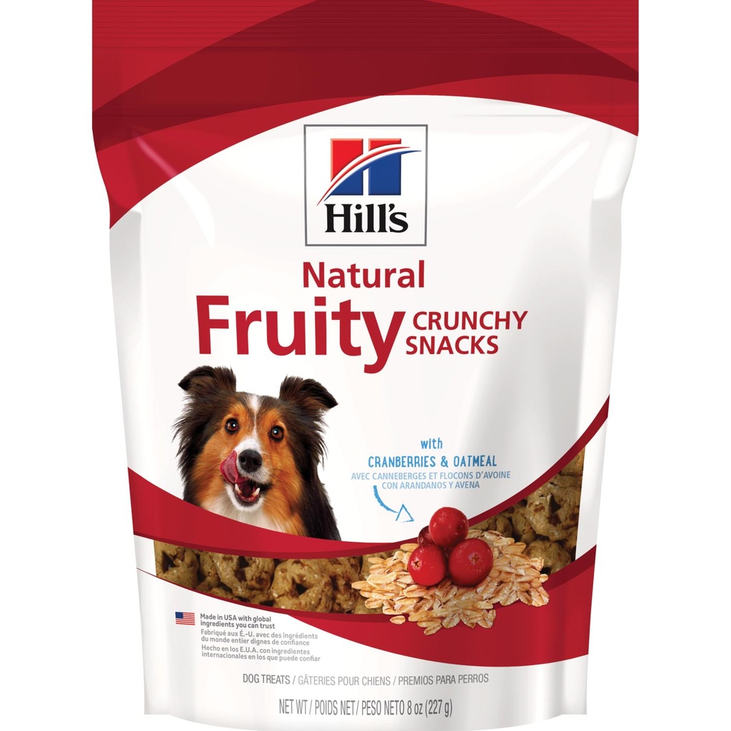 Hill´s Natural Fruity Crunchy Snacks With Cranberries & Oatmeal Dog Treats 227G