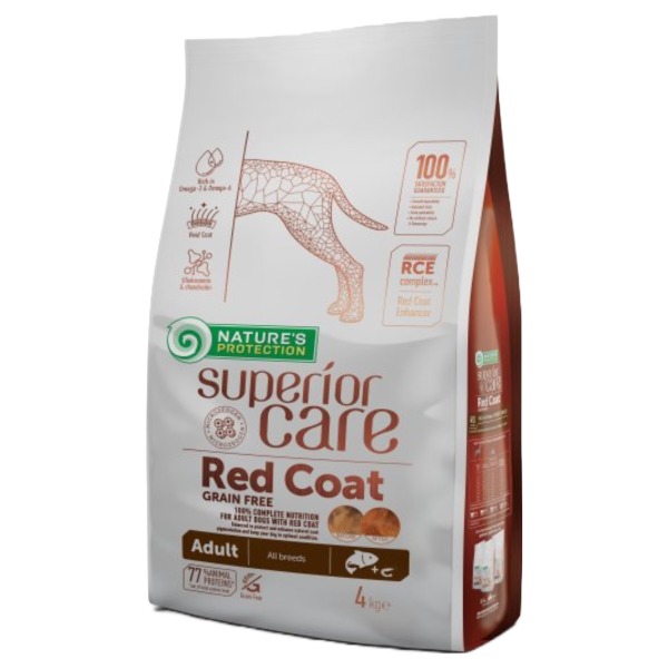 Natures Protection Superior Care Red Coat Salmon Adult All Breed 4Kg