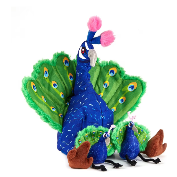 Dogline Pip Interactive Peacock Toy