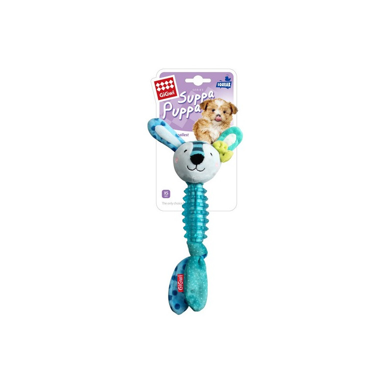 Gigwi Suppa Rabbit S Size Squeaker Inside Plush/Tpr