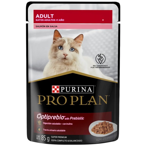 Pro Plan Cat Optiprebic With Prebiotic Salmon En Salsa 85Gr