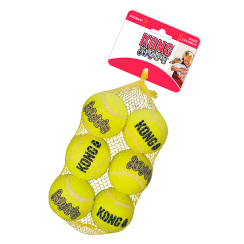 Kong SqueakAir Tennis Ball 6 Uds Medium
