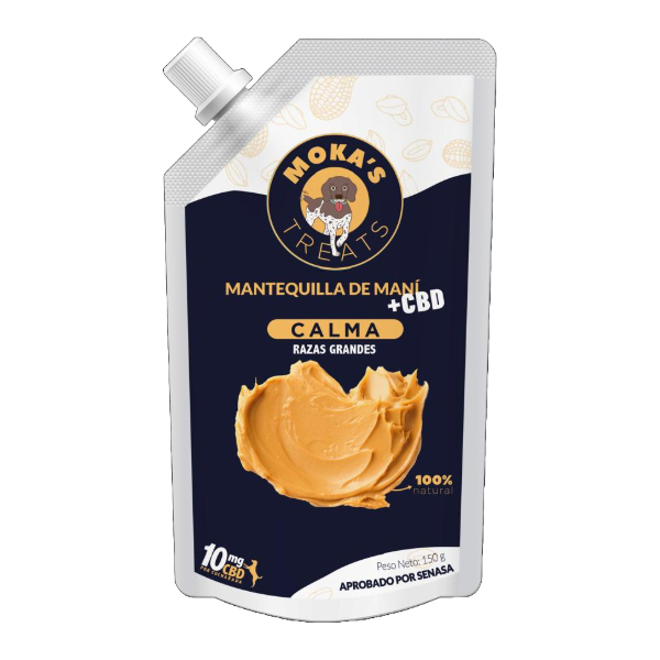 Moka's Mantequilla De Maní +CBD Razas Grandes 150g