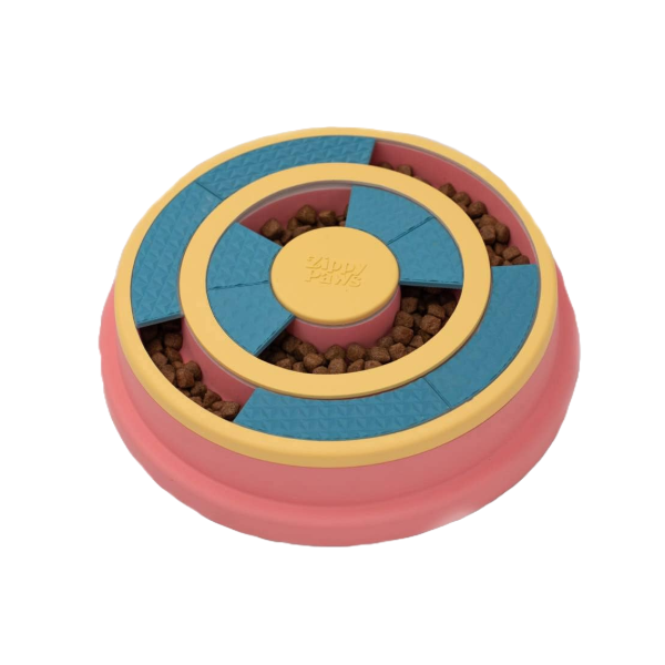ZippyPaws Puzzler Feeder Bowl - Wagging Wheel