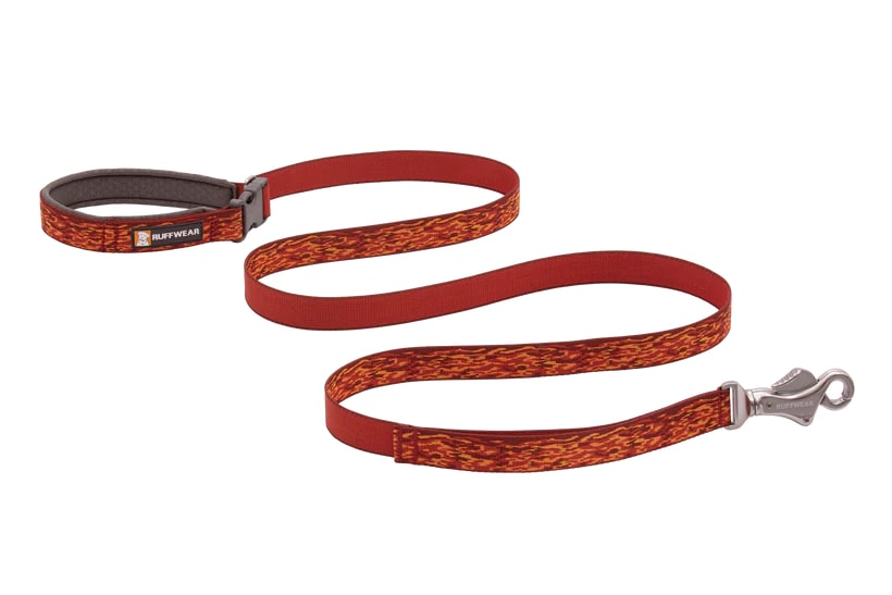Ruffwear Flat Out Adjustable Dog Leash - Ember Distortion