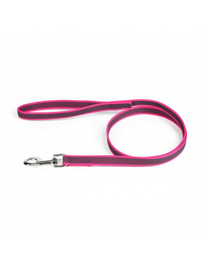 Juliusk9 Super Grip Leash Pink-Gray