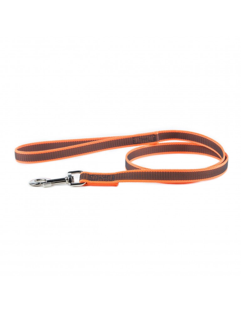 Juliusk9 Super Grip Leash Orange-Gray