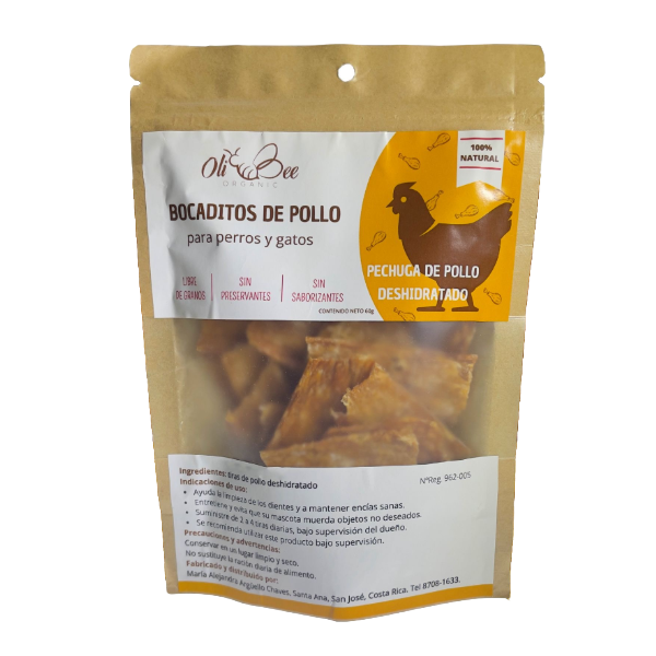 Oli Bee Tiras De Pollo Deshidratadas 60gr