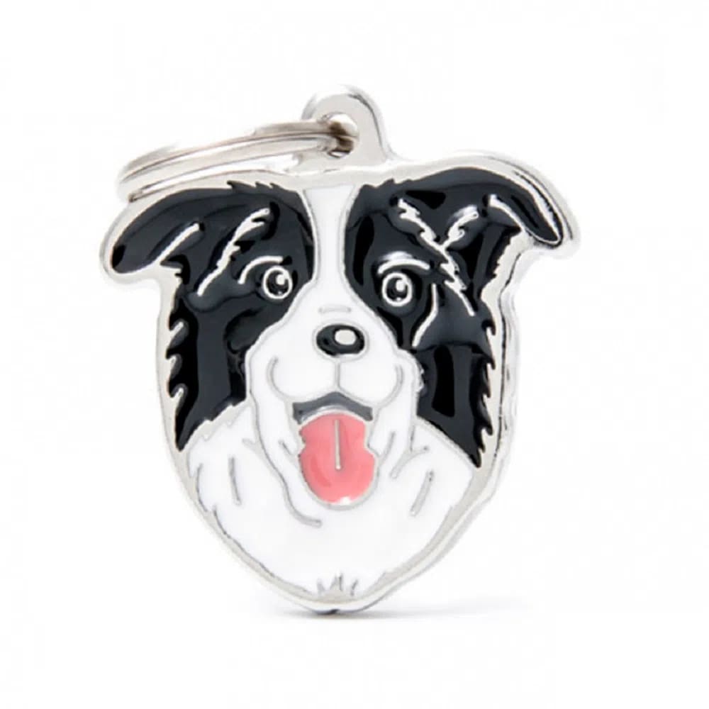 Myfamily Placa Border Collie