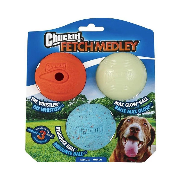 Chuckit! -Bolas Fetchmedley Med 3 unds
