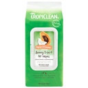 Tropiclean Conditioning & Deodorizing Wipes For Pets Papaya & Coconut