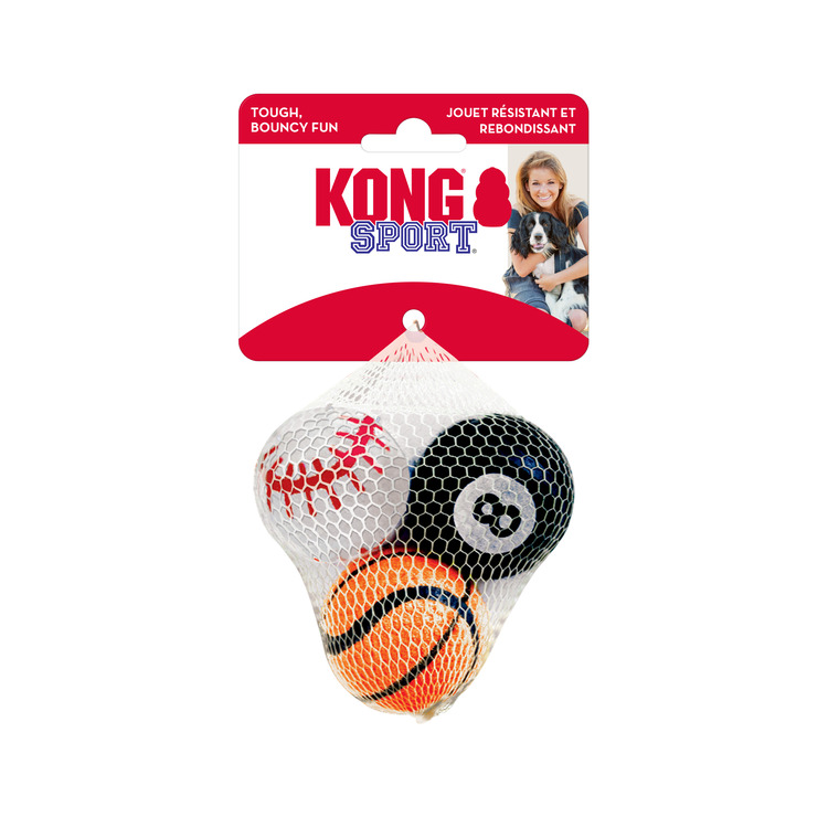 Kong Sport Balls 3 Uds Medium