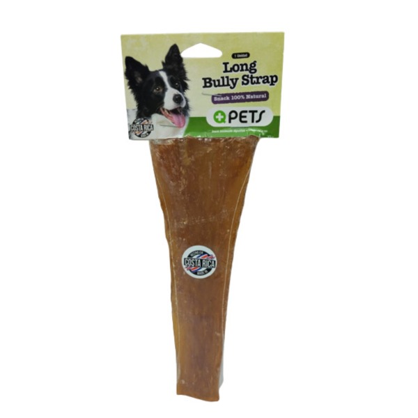+Qpets Long Bully Strap 1 Unidad