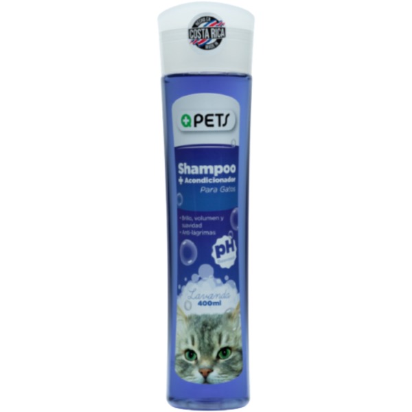 +Qpets Shampoo 2 en 1 Gatos 400ml