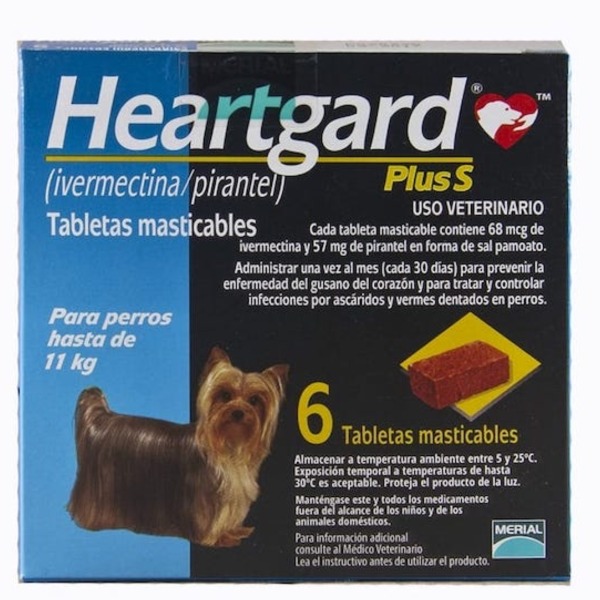 Heartgard Plus Hasta 11Kg - Azul