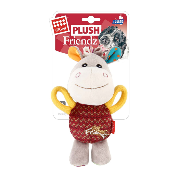 Gigwi Plush Friendz With Squeaker Donkey
