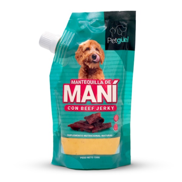 Petgüel Mantequilla de Maní con Beef Jerky 150g