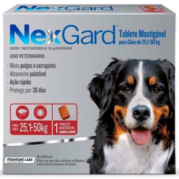 Nexgard 25.1kg a 50kg - Rojo