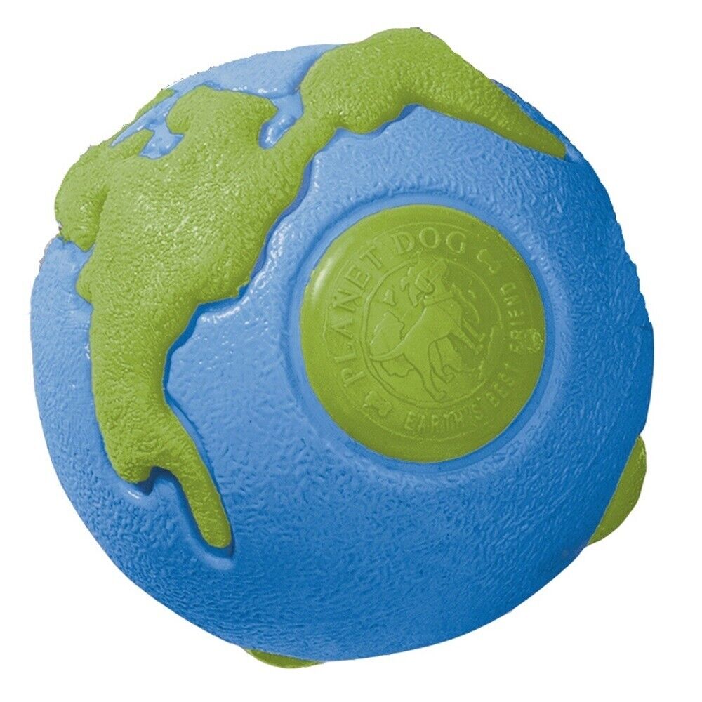 Outward Hound Planet Dog Orbee Ball Tough Floating Dog Toy Blue & Green