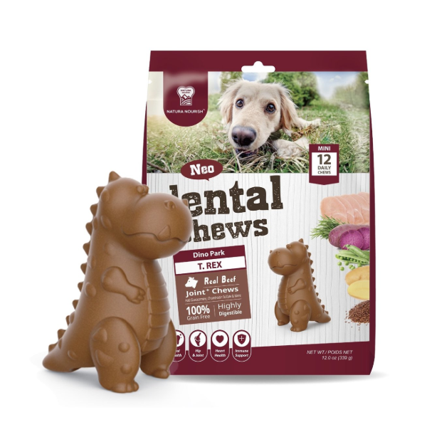 Natura Nourish Dental Chews T-Rex Carne 342gr