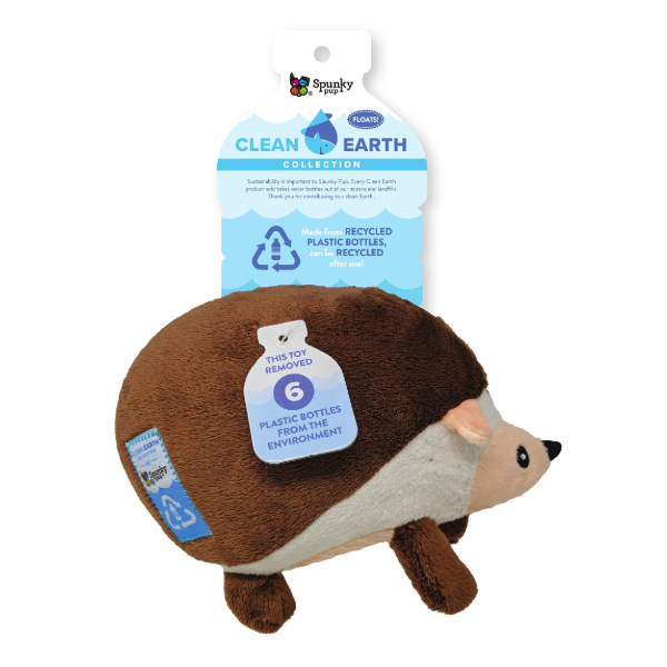 SpunkyPup -Clean Earth Plush Hedgehog