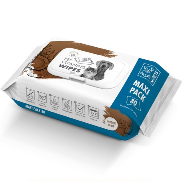 M-Pets Pet Cleaning Wipes Coco 80pc