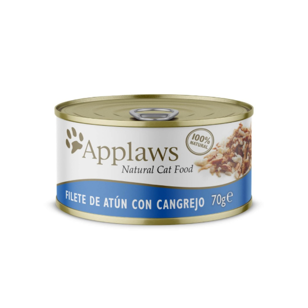 Applaws Natural Alimento Húmedo De Atun Con Cangrejo 70g
