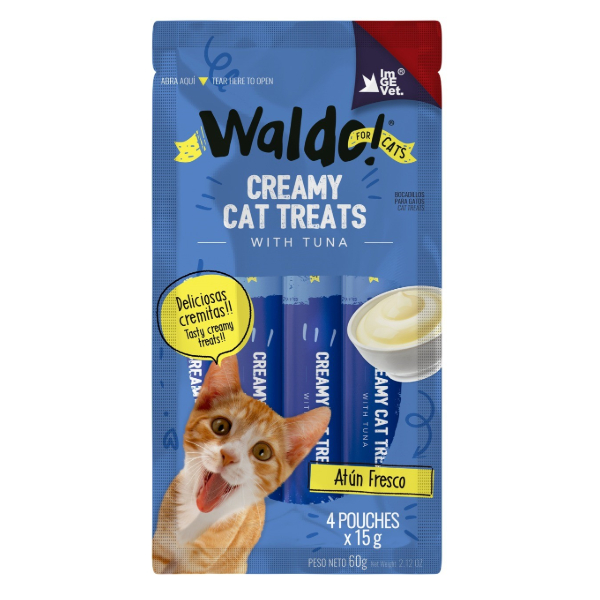 Waldo Creamy Cat Treats Atun Fresco 60g
