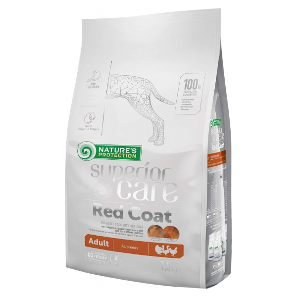 Natures Protection Superior Care Red Coat Poultry Adult All Breed 1.5Kg