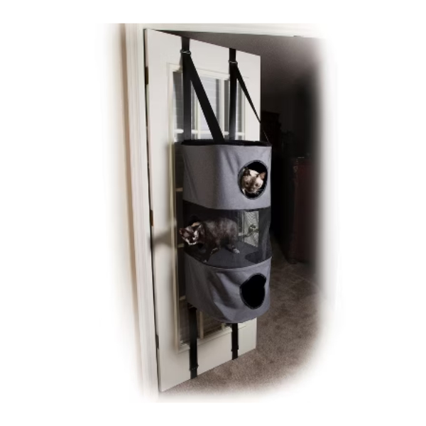 K&H -SFFP Casa Colgante de 3 Niveles para Mascotas Gris 1616