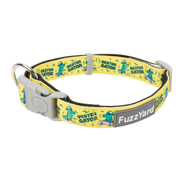 FuzzYard Dog Collar - Sk8ter Gator