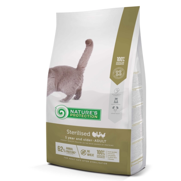 Natures Protection Cat Adult Sterilised - Poultry 2Kg