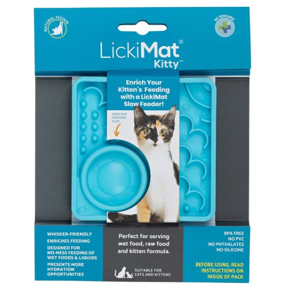 Lickimat Cat Kitty Turquoise