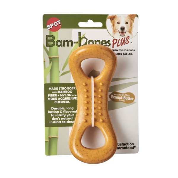 Juguete Bam-Bones Plus Figure 8 Bone 6.5" Mantequilla Maní