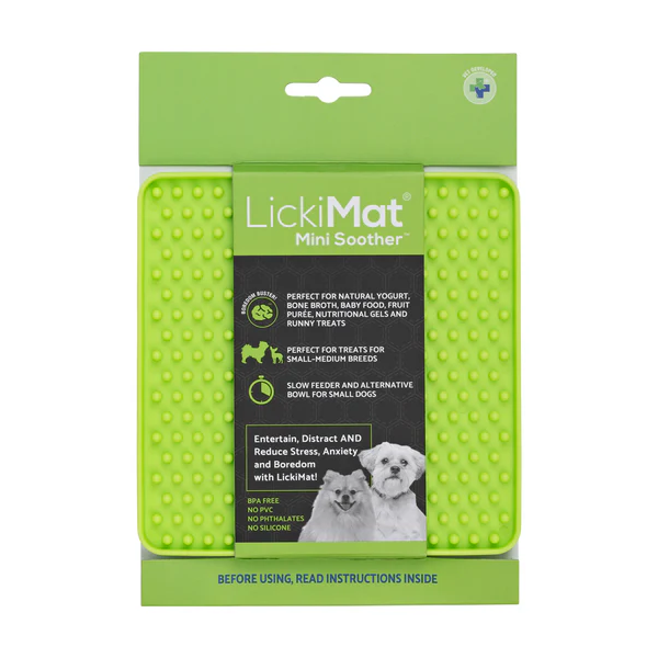 Lickimat Mini Buddy Green Dog