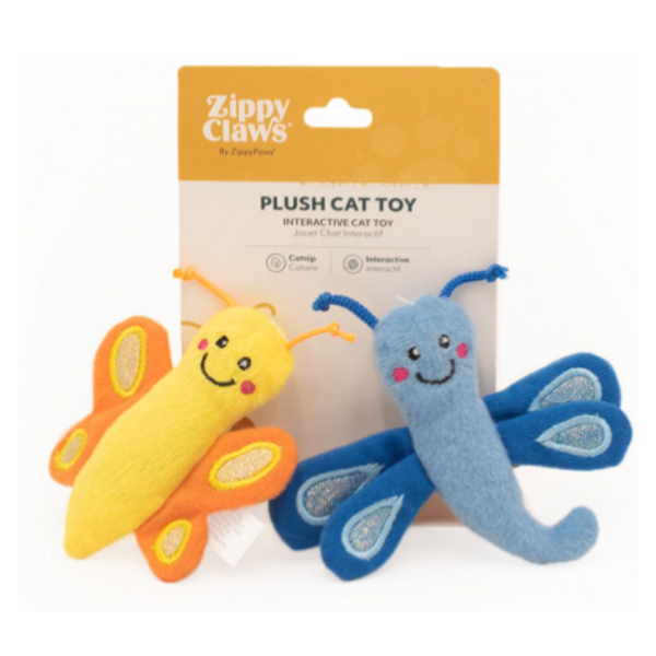 ZippyClaws 2-Pack - Butterfly and Dragonfly