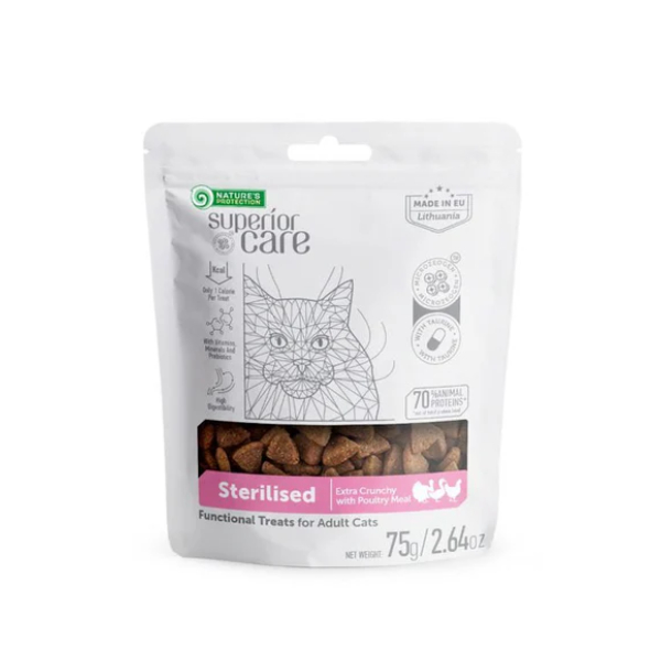 Natures Protection Superior Care Snack Sterilised For Adult Cats 75g