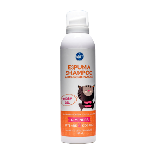 Wizz Espuma Shampoo Acondicionador Almendra 200ml
