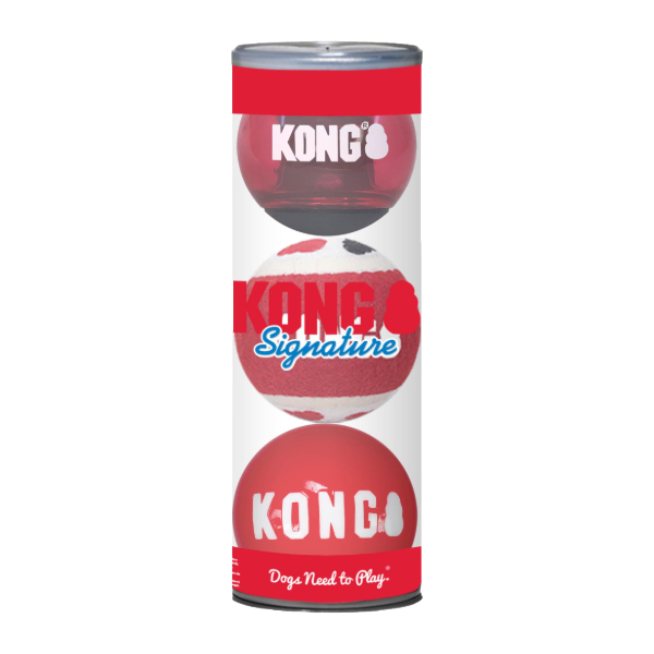 Kong Signature Balls 3 Uds Large