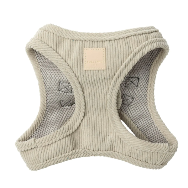 FuzzYard Life Corduroy Dog Harness - Sandstone