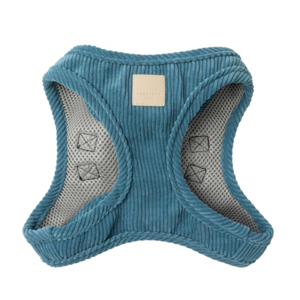 FuzzYard Life Corduroy Dog Harness - French Blue