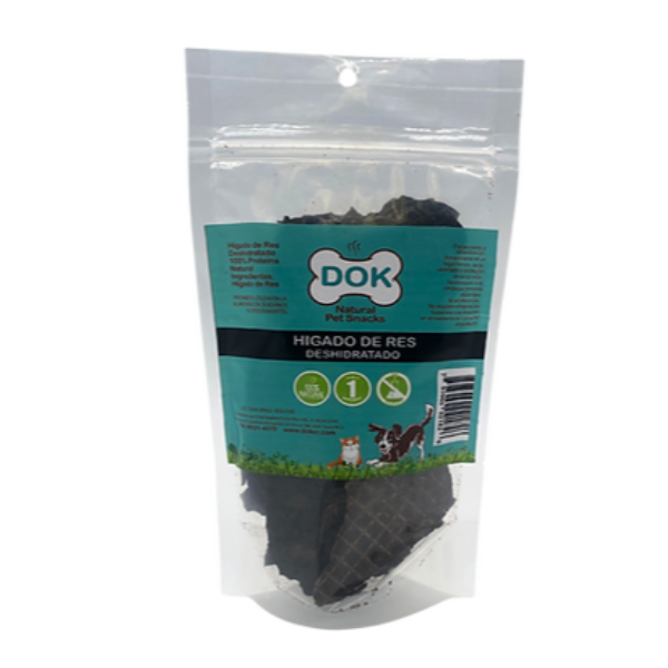 Dok Appetit Natural Pet Higado de Res Deshidratado 150g
