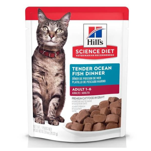 Hill´s -Science Diet  Feline  Pouche Adt Ocean Fish Dinner  79.37 gr